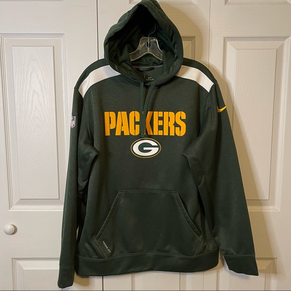 Nike Green & Yellow Green Bay Packers Hoodie